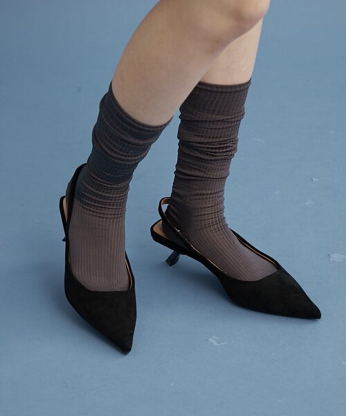 mystic（ミスティック） パンプス フェイクスウェードミュール