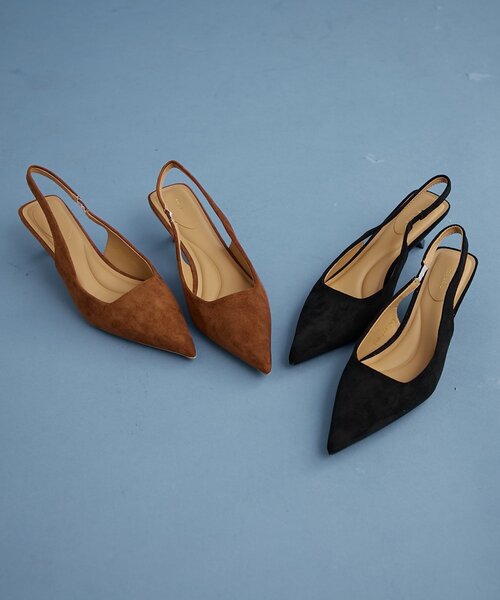 mystic（ミスティック） パンプス フェイクスウェードミュール