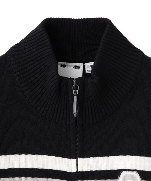 shopgirl73様ご依頼用 X-girl ニット セーター NUMBERING JACQUARD ZIP UP KNIT TOP