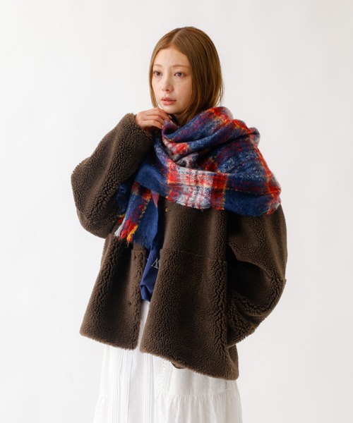 ALOHA　新品MICA&DEAL リーバーシブルノーカラーボアコート MICA&DEAL ノーカラーコート コート 「MICA＆DEAL /マイカアンド