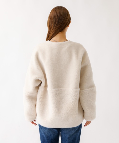 MICA&DEAL ノーカラーコート コート 「MICA＆DEAL /マイカアンド