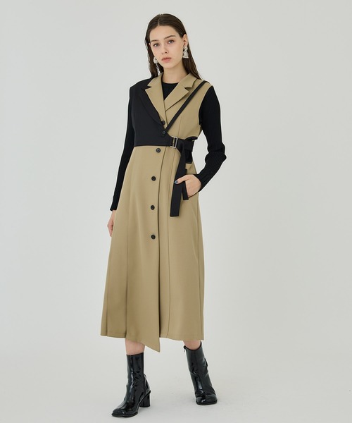 値下げ中7-56【未使用】ユナイテッドトウキョウ　ワンピース定価38,580円 UNITED TOKYO（ユナイテッドトウキョウ） ノースリーブワンピース 1