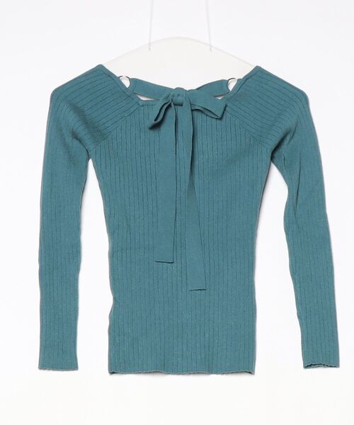 「REDYAZEL」 長袖ニット FREE ブルー レディース_画像2