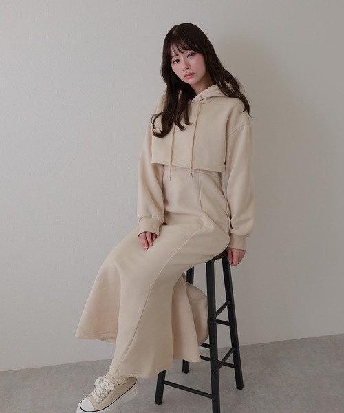 M DOLLY ワンピース hoodie celestina sweat onepiece / フーディー