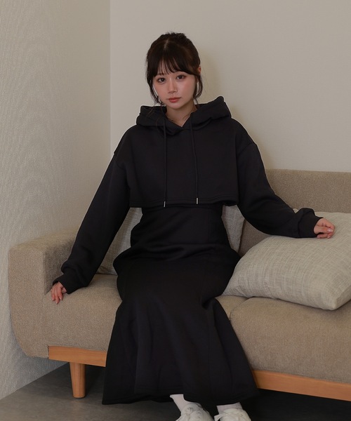 M DOLLY ワンピース hoodie celestina sweat onepiece / フーディー