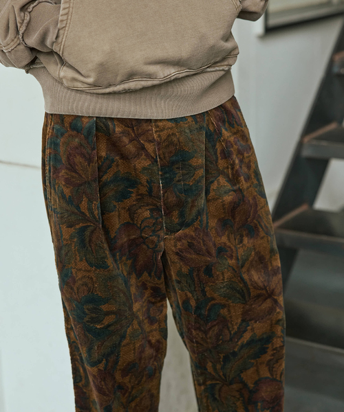 JOURNAL STANDARD パンツ コーデュロイプリント オーバー メンズ