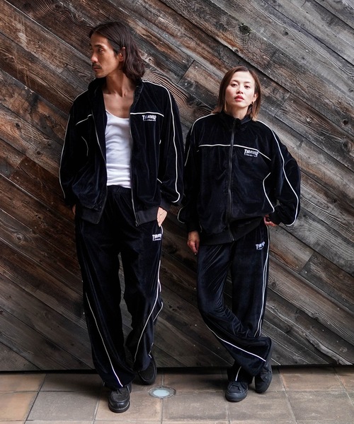 THRASHER（スラッシャー） パンツ VELOUR TRACK PANTS/THRASHER ベロア