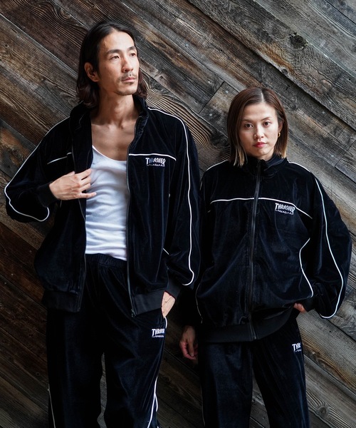 THRASHER（スラッシャー） パンツ VELOUR TRACK PANTS/THRASHER ベロア