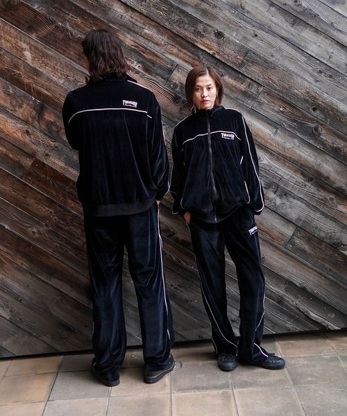 THRASHER（スラッシャー） パンツ VELOUR TRACK PANTS/THRASHER ベロア