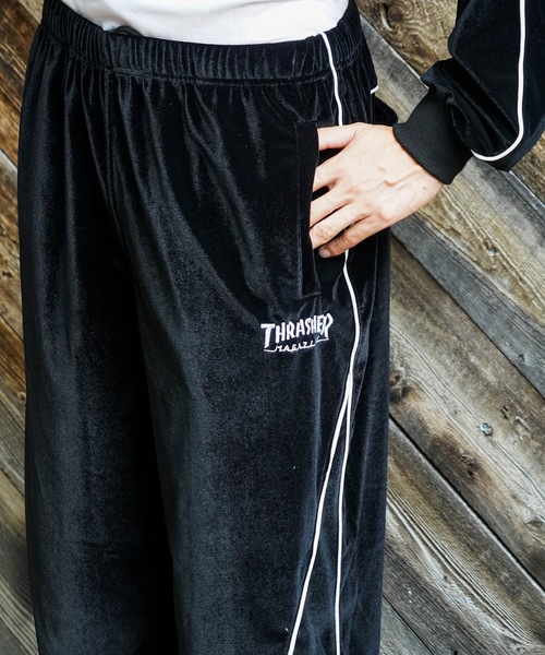 THRASHER（スラッシャー） パンツ VELOUR TRACK PANTS/THRASHER ベロア