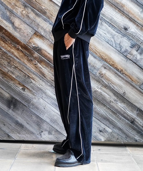 THRASHER（スラッシャー） パンツ VELOUR TRACK PANTS/THRASHER ベロア
