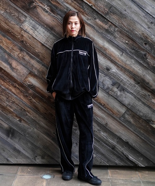 THRASHER（スラッシャー） パンツ VELOUR TRACK PANTS/THRASHER ベロア