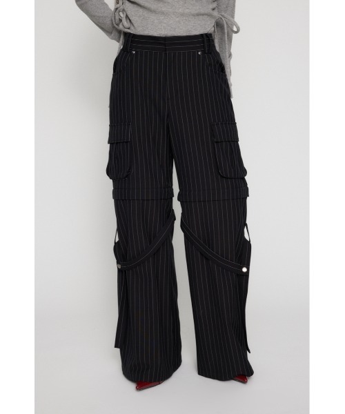 LAGUA GEM（ラグアジェム） スラックス パンツ STRIPE CARGO
