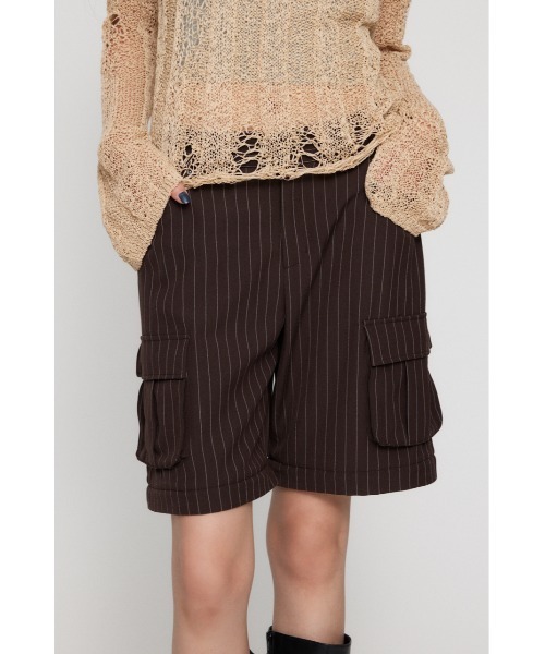 LAGUA GEM（ラグアジェム） スラックス パンツ STRIPE CARGO