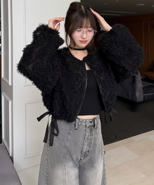 ROYAL PARTY（ロイヤルパーティー） ブルゾン アウター フリルチュール