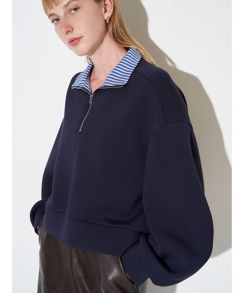 ELENDEEK（エレンディーク） tシャツ ハーフジップカットソー