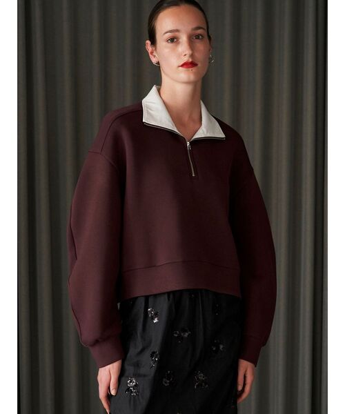 ELENDEEK（エレンディーク） tシャツ ハーフジップカットソー