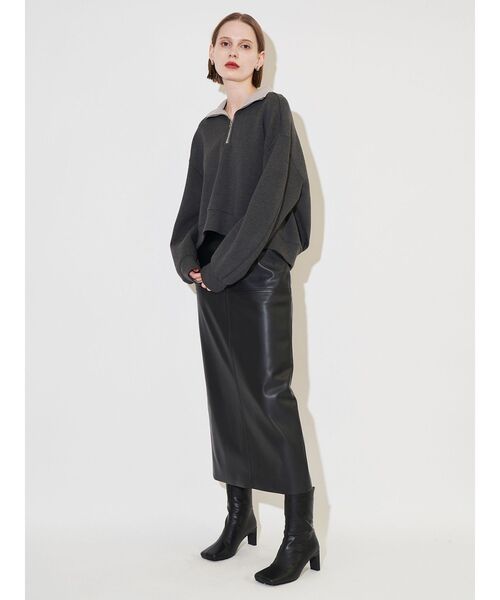 ELENDEEK（エレンディーク） tシャツ ハーフジップカットソー