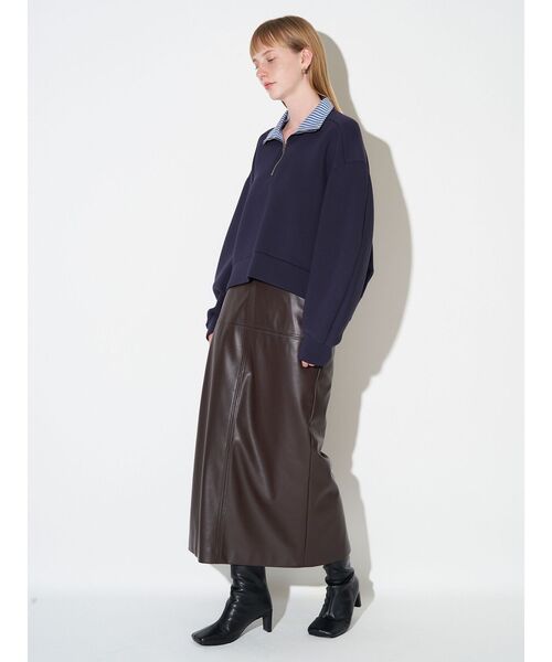 ELENDEEK（エレンディーク） tシャツ ハーフジップカットソー