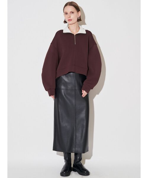 ELENDEEK（エレンディーク） tシャツ ハーフジップカットソー