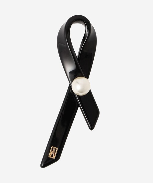 ALEXANDRE DE PARIS」 ブローチ・コサージュ FREE ブラック レディース