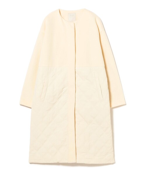 B：MING by BEAMS（ビーミング by ビームス） ノーカラーコート コート