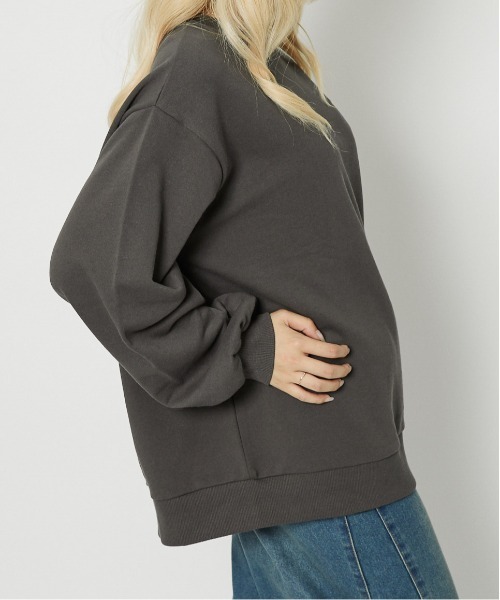 トレーナー スウェット 「うさぎロゴ刺繍×バックデザイン」レディース