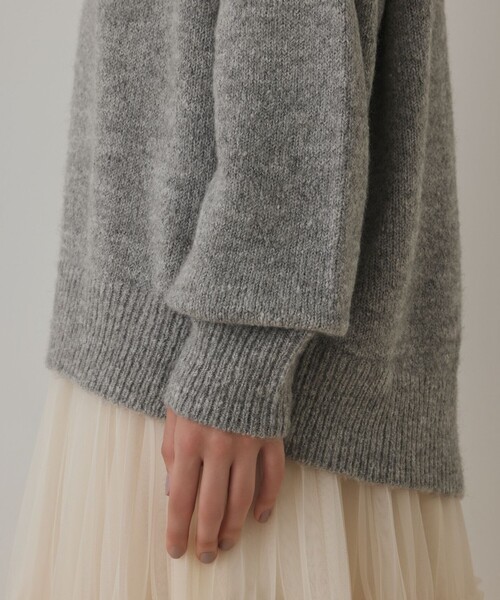 Diagram ニット セーター フェアアイル刺繍ニットトップ レディース