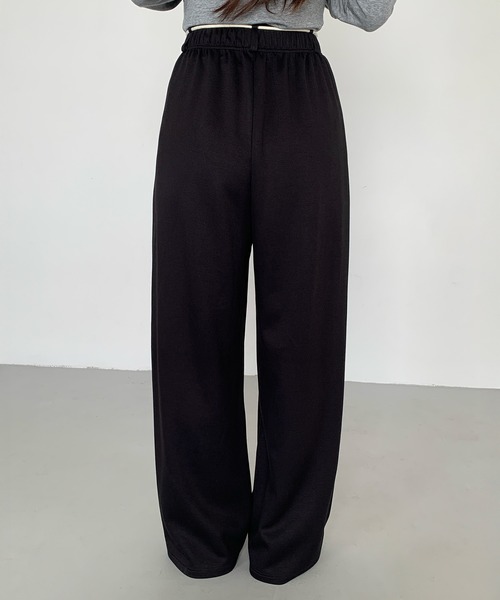 (取寄) エヌワイディージェイ レディース ドローストリング ワイド レッグ パンツ NYDJ women Drawstring Wide Leg Pants Tavern パンツ 「選べる丈」ダンボールニットドローストリングワイドパンツ