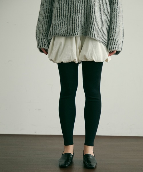 Trish（トリッシュ） パンツ リブ編みニットレギンス レディース