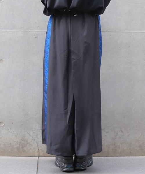 REZEN（リゼン） ワイドパンツ パンツ ジャガード切替袴パンツ メンズ 