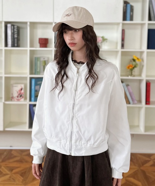 ma1 ma-1 「Good Riddance」MA-1 ジップアップ ブルゾン レディース