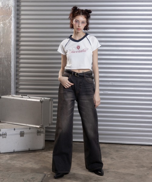 「ACLENT」 半袖Tシャツ FREE ホワイト レディース_画像8