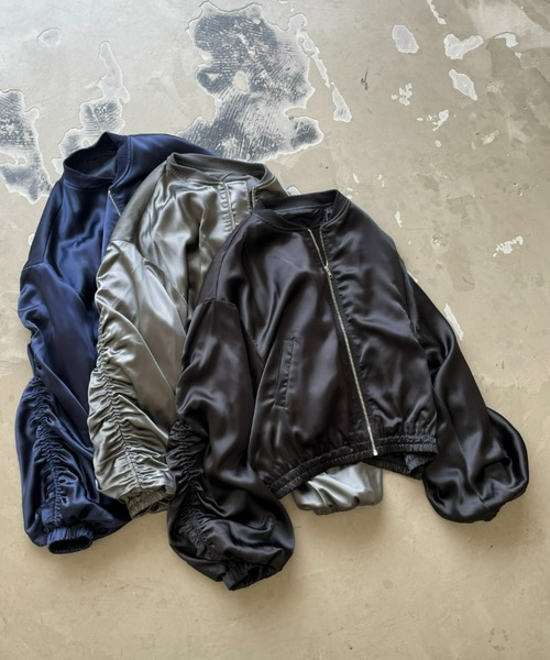 「AIC.」 ジップアップブルゾン FREE ブラック レディース_画像2