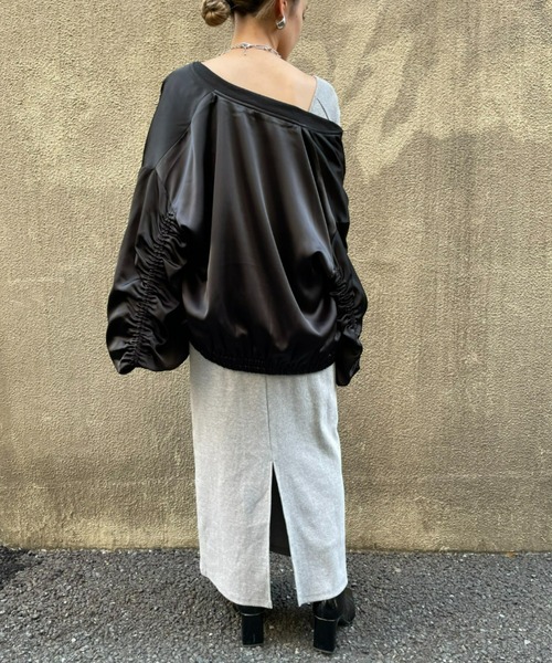 「AIC.」 ジップアップブルゾン FREE ブラック レディース_画像5