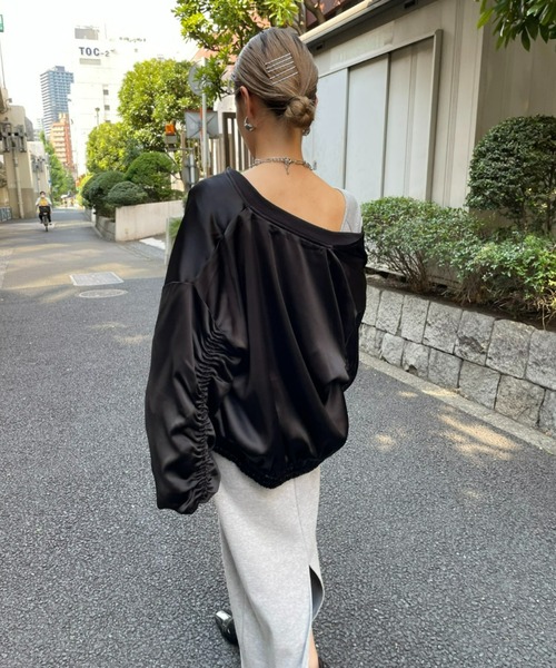 「AIC.」 ジップアップブルゾン FREE ブラック レディース_画像8