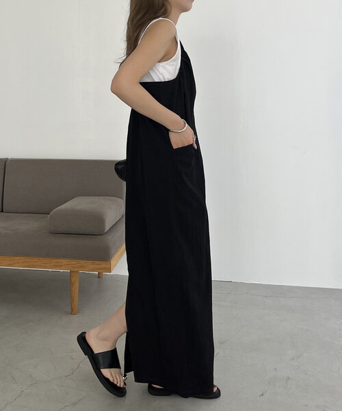 「CAPRICIEUX LE'MAGE」 キャミソールワンピース - ブラック レディース_画像7