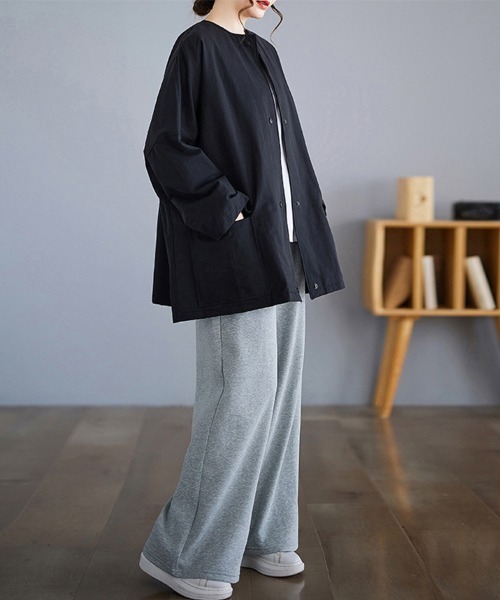 ノーカラーキンボタンジャケット◆ journal standard L'essage（ジャーナルスタンダードレサージュ）の