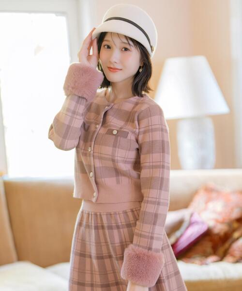 WILLSELECTION（ウィルセレクション） カーディガン 「CHECK KNIT