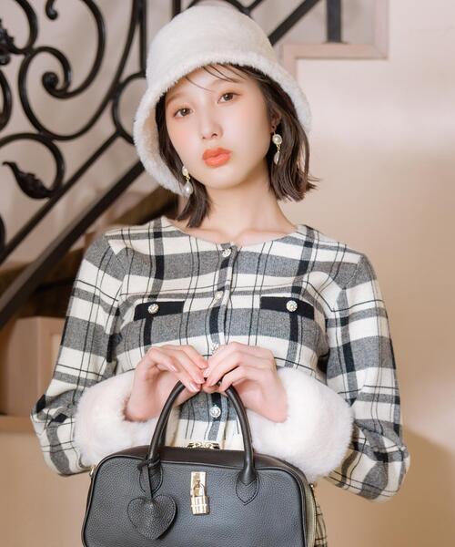 WILLSELECTION（ウィルセレクション） カーディガン 「CHECK KNIT