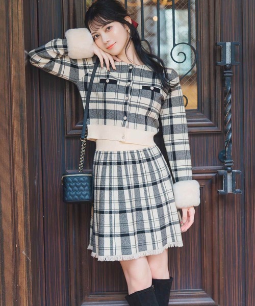 WILLSELECTION（ウィルセレクション） カーディガン 「CHECK KNIT