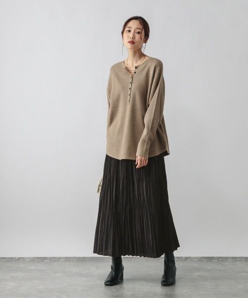 GLOBAL WORK（グローバルワーク） ロング スカート ワッシャープリーツ