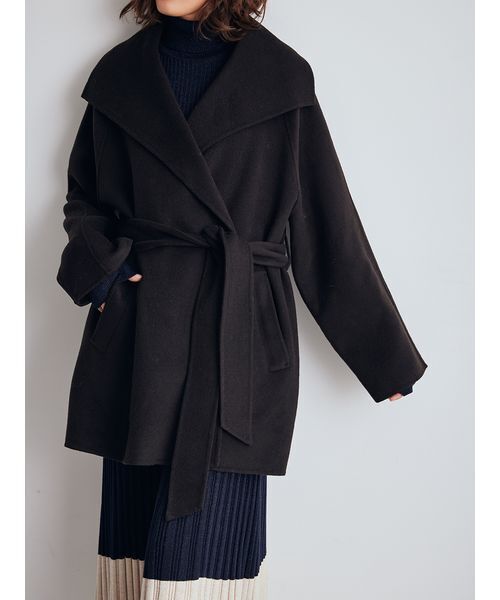 Mila Owen（ミラオーウェン） ステンカラーコート コート 共ベルト付き