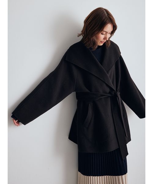 Mila Owen（ミラオーウェン） ステンカラーコート コート 共ベルト付き