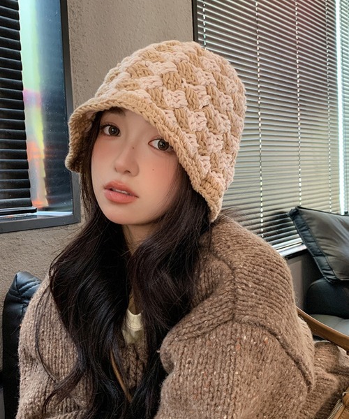 SANSeLF（サンセルフ） ニット帽 ニットキャップ クロシェバケット