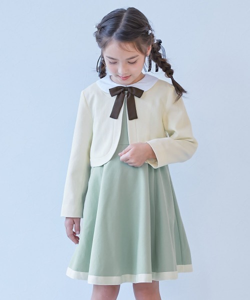 フォーマル 発表会 卒園式 入学式 フォーマル 襟付きドレス 2点セット キッズ 子供服 女の子 | devirock | 05