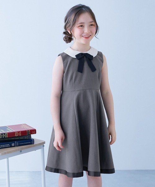 フォーマル 発表会 卒園式 入学式 フォーマル 襟付きドレス 2点セット キッズ 子供服 女の子 | devirock | 18