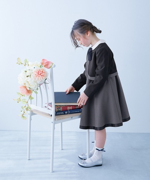 フォーマル 発表会 卒園式 入学式 フォーマル 襟付きドレス 2点セット キッズ 子供服 女の子 | devirock | 19