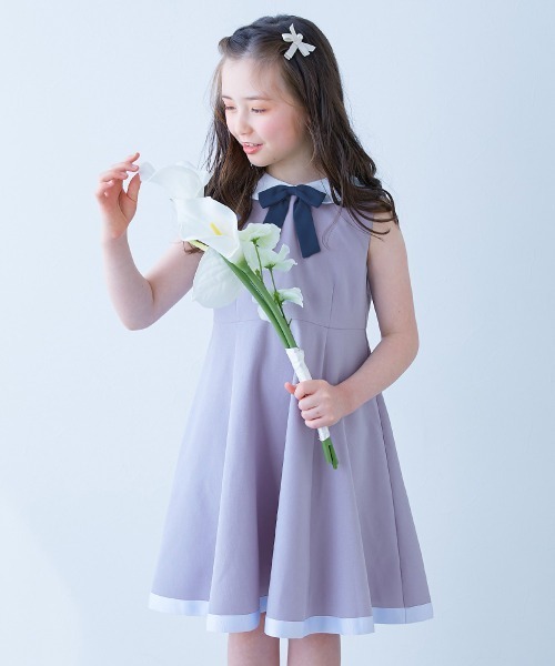 フォーマル 発表会 卒園式 入学式 フォーマル 襟付きドレス 2点セット キッズ 子供服 女の子 | devirock | 21