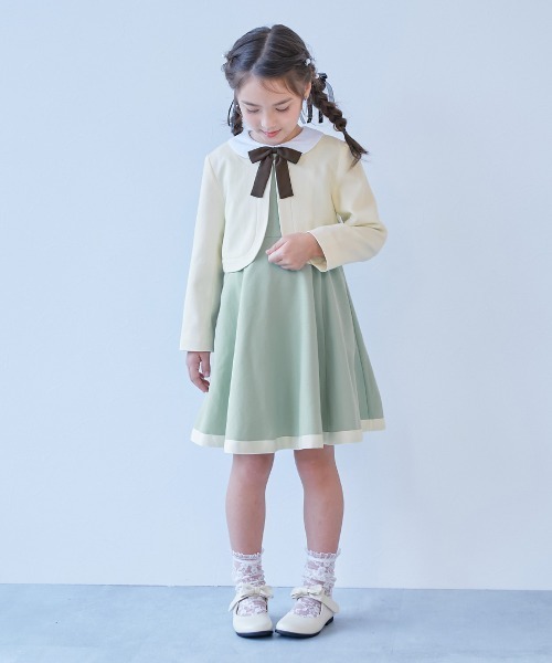 フォーマル 発表会 卒園式 入学式 フォーマル 襟付きドレス 2点セット キッズ 子供服 女の子 | devirock | 23